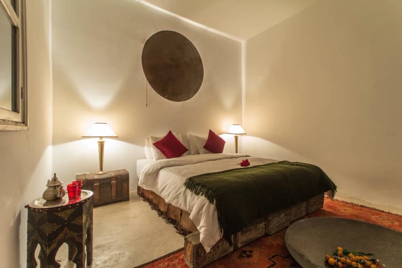 Aesthetic Room With An Authentic Open Fireplace