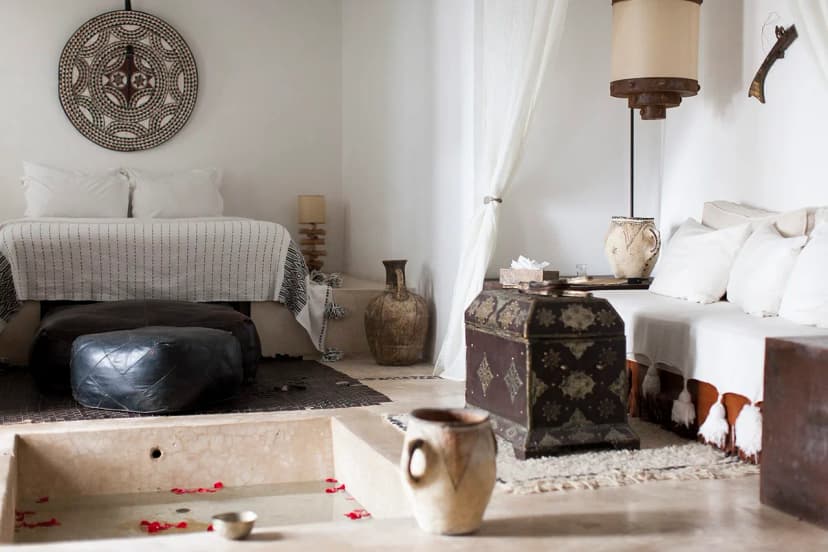 Saharan Atmospheric Room With Majestic Antique Door