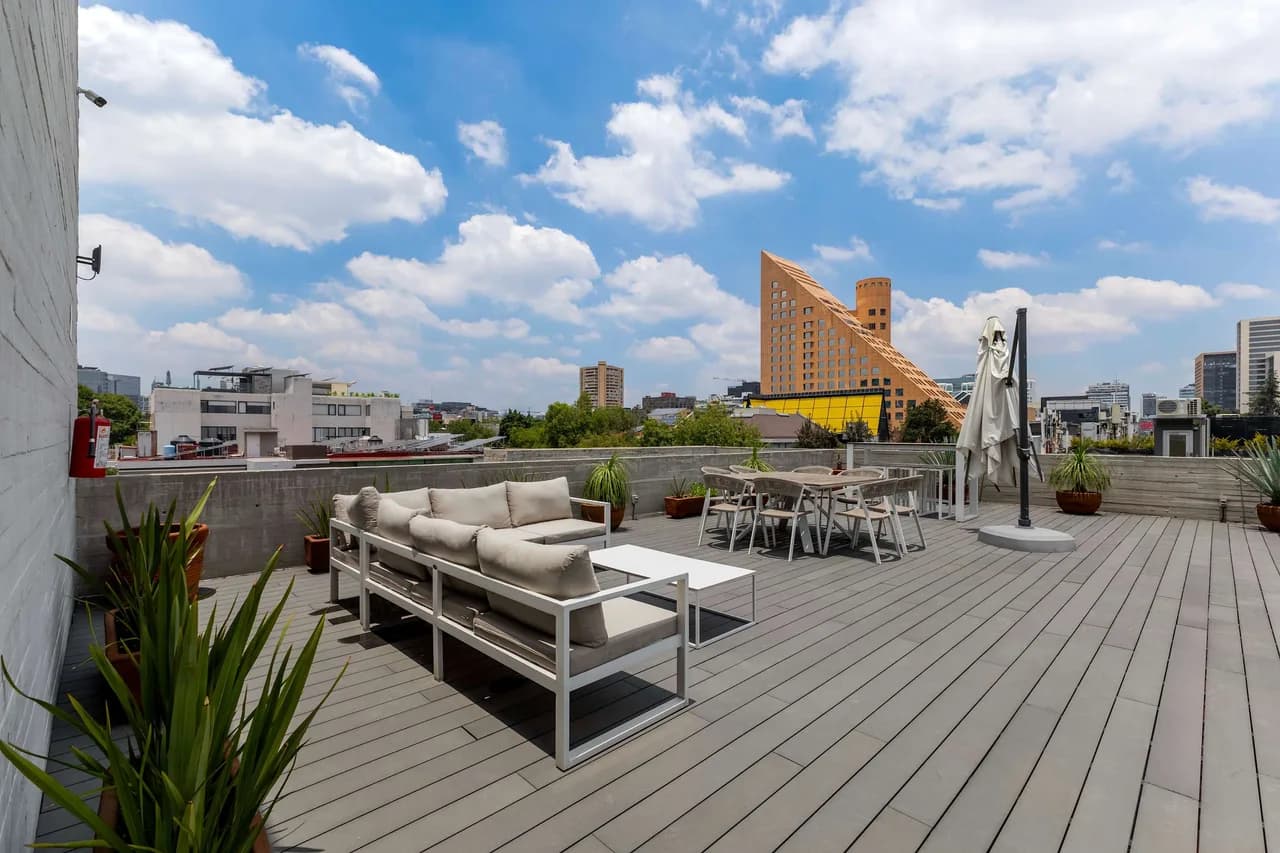 Sky-View Patio Apartment in Mexico City photo 4