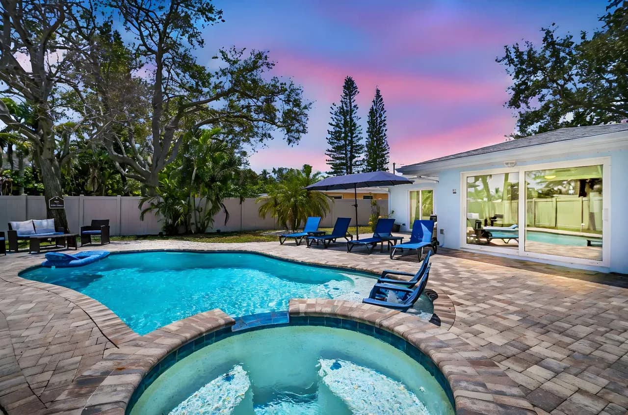 Coastal Retreat with Heated Pool in Tampa Bay Area