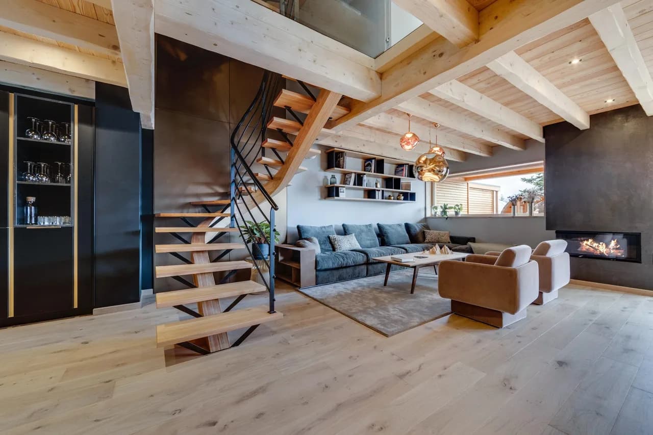Elegant Chalet With Pool, Sauna & Mont Blanc Views photo 2