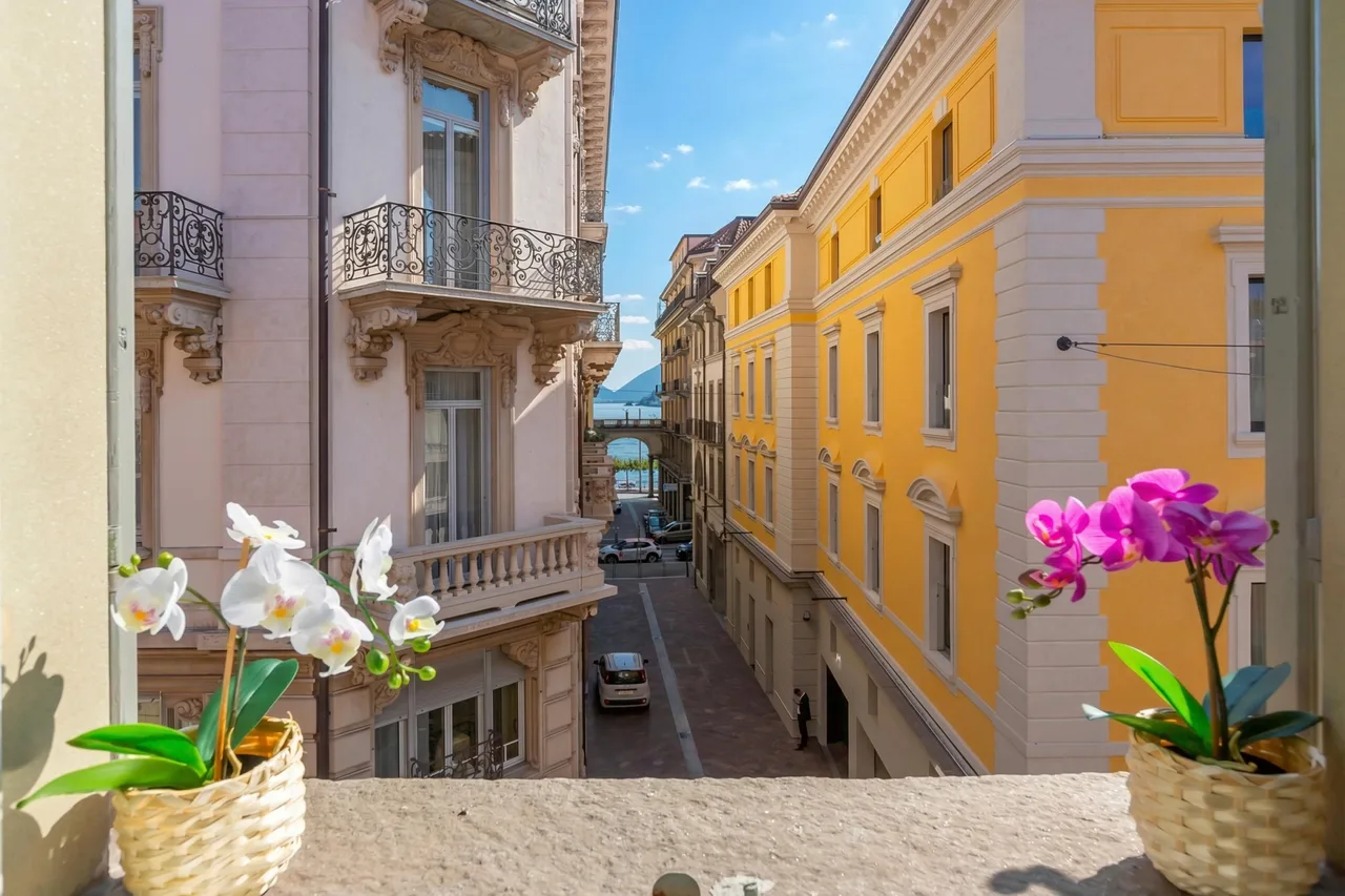 Heart of Lugano Apartment with Balcony