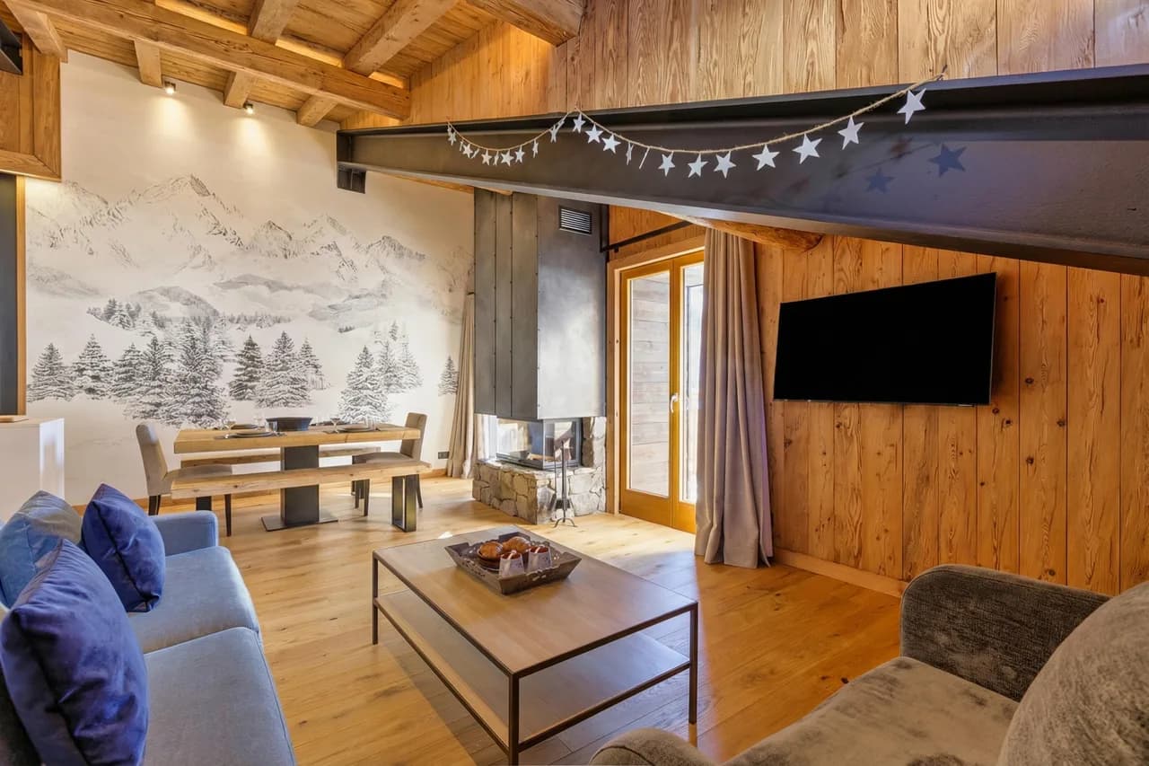 Ski-In/Ski-Out Apartment in Le Tour, Argentière