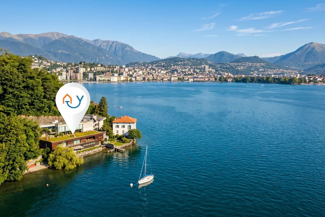 Villa with View Terrace in Lugano, Ticino photo 2