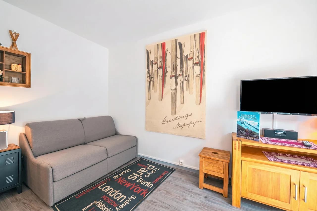 Cham Sud E339 Near Aiguille du Midi 1BR Balcony photo 4