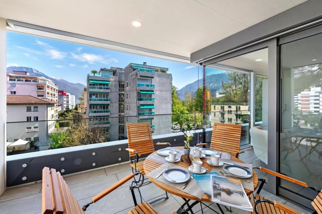 Terrace Apartment in Locarno, Ticino, Switzerland