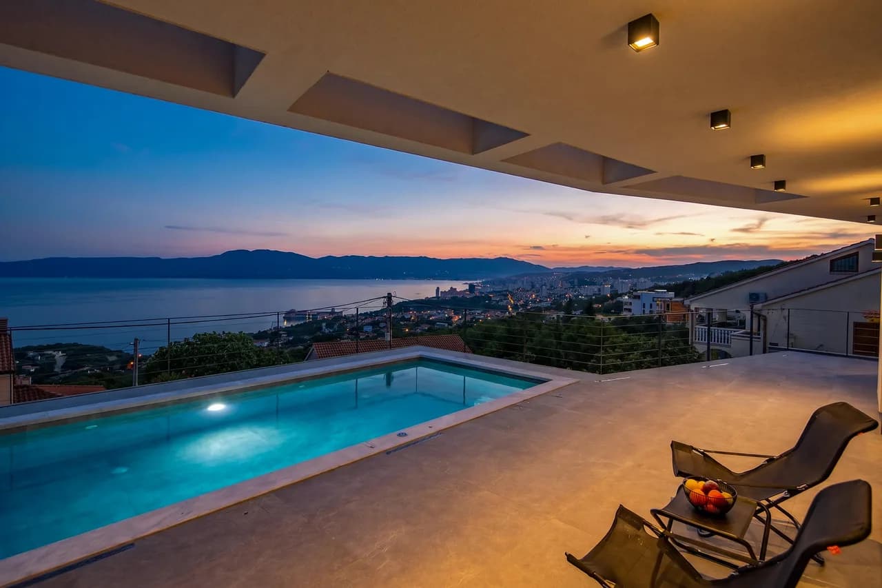 Panoramic Sea View Villa in Kostrena