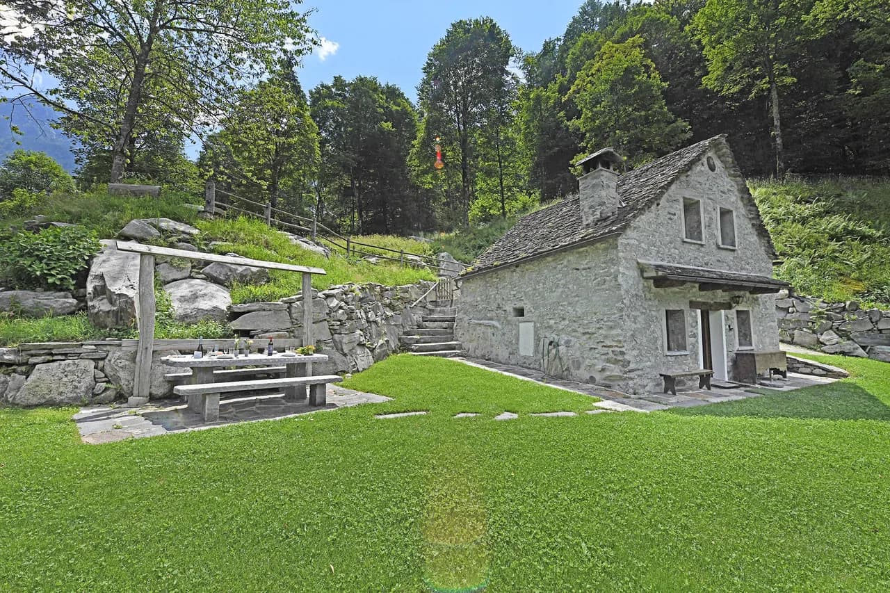 Rustic Chalet by the Verzasca River in Ticino