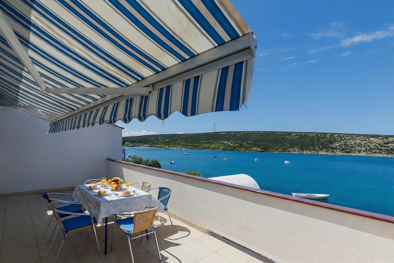 Beachfront Apartment in Stara Novalja, Pag, Croatia