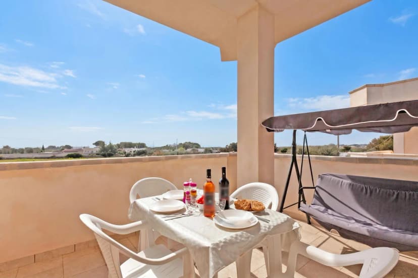 Le Bianche Apt 4 - terrace near the Sea