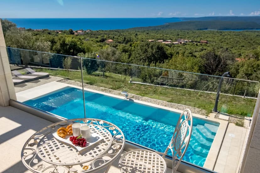 Villa Luka with Private Pool & Sea View