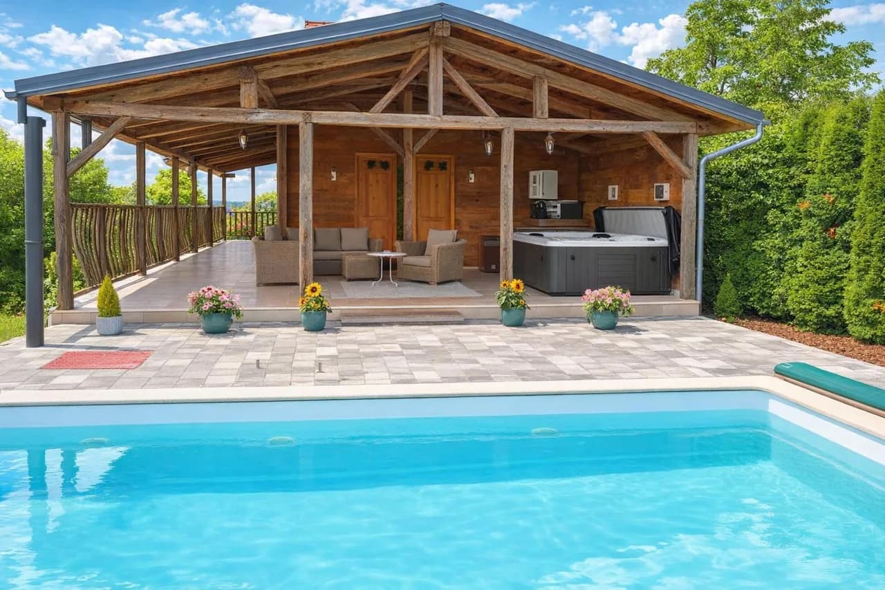 Pool House Green View /w Jacuzzi & Garden photo 3