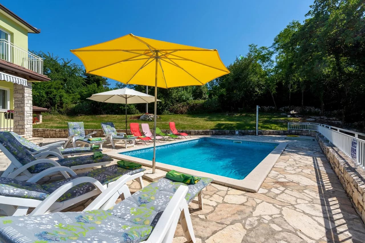 Secluded Retreat with Lush Gardens in Labin