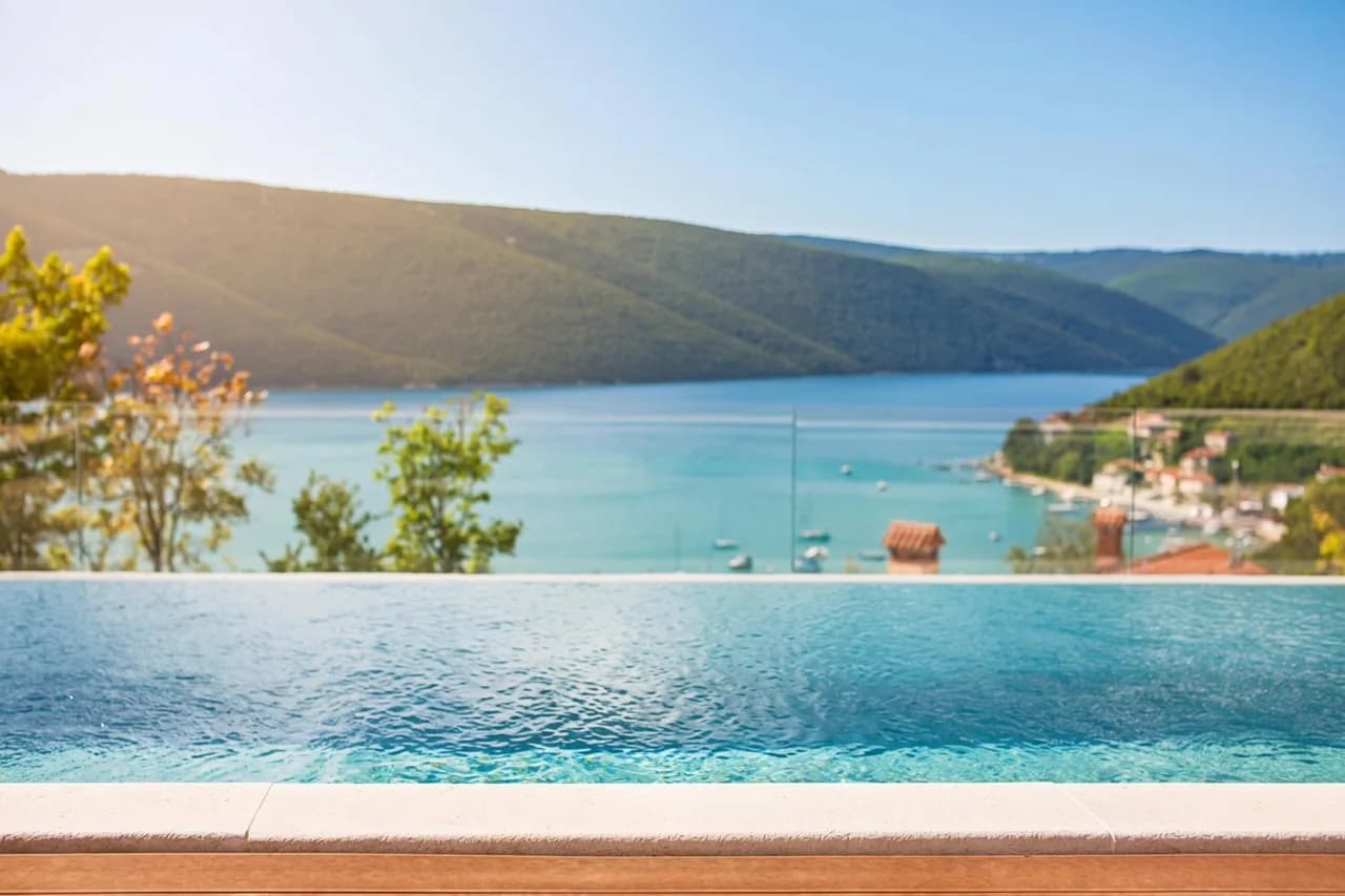 Pool Villa with Panoramic Sea View in Labin