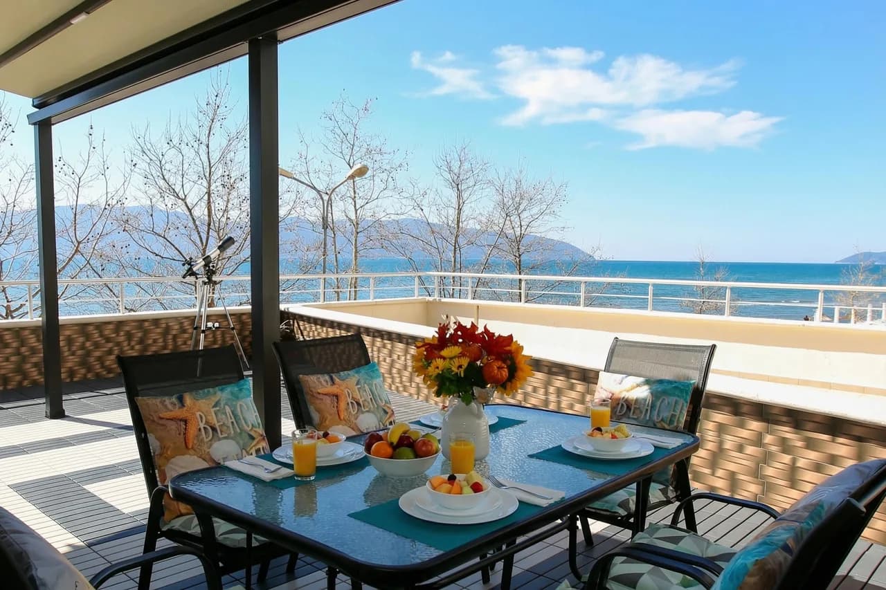 Beachfront Terrace Apartment in Vlore, Albania