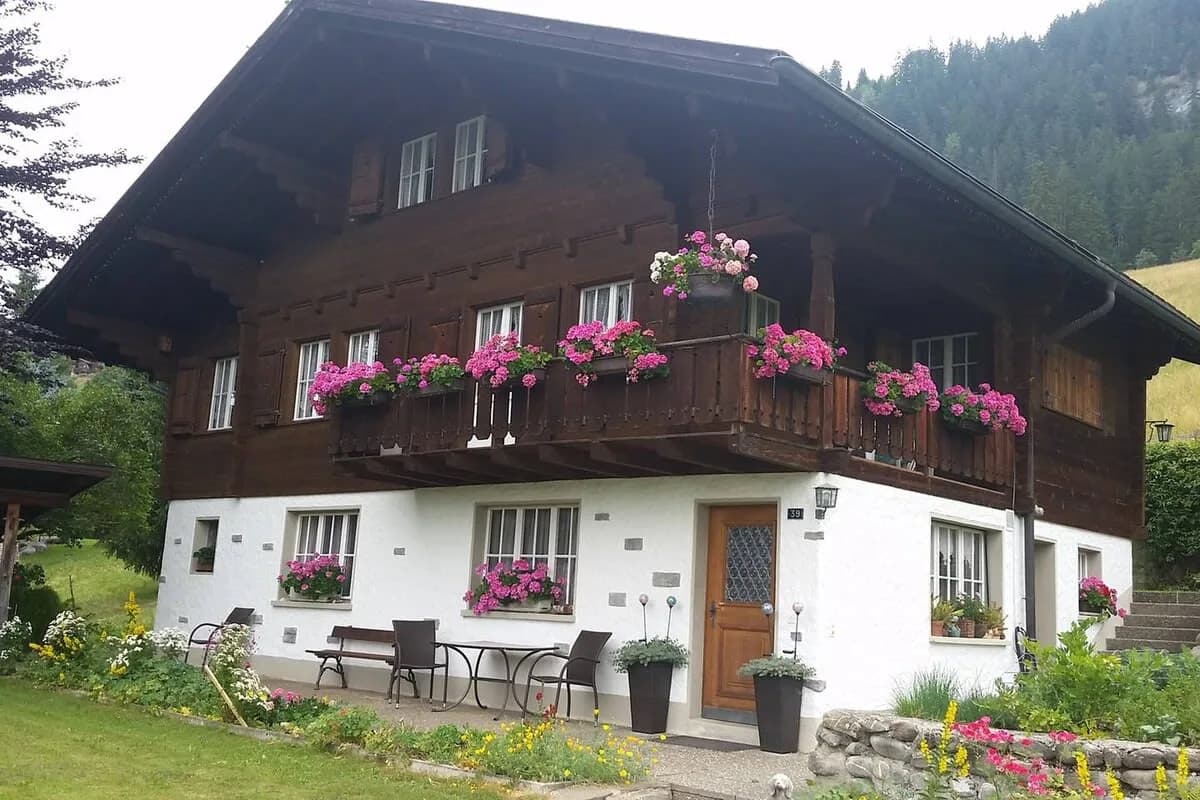 Gstaad Duplex Flat - Amazing Lake Chalet with pond photo 2
