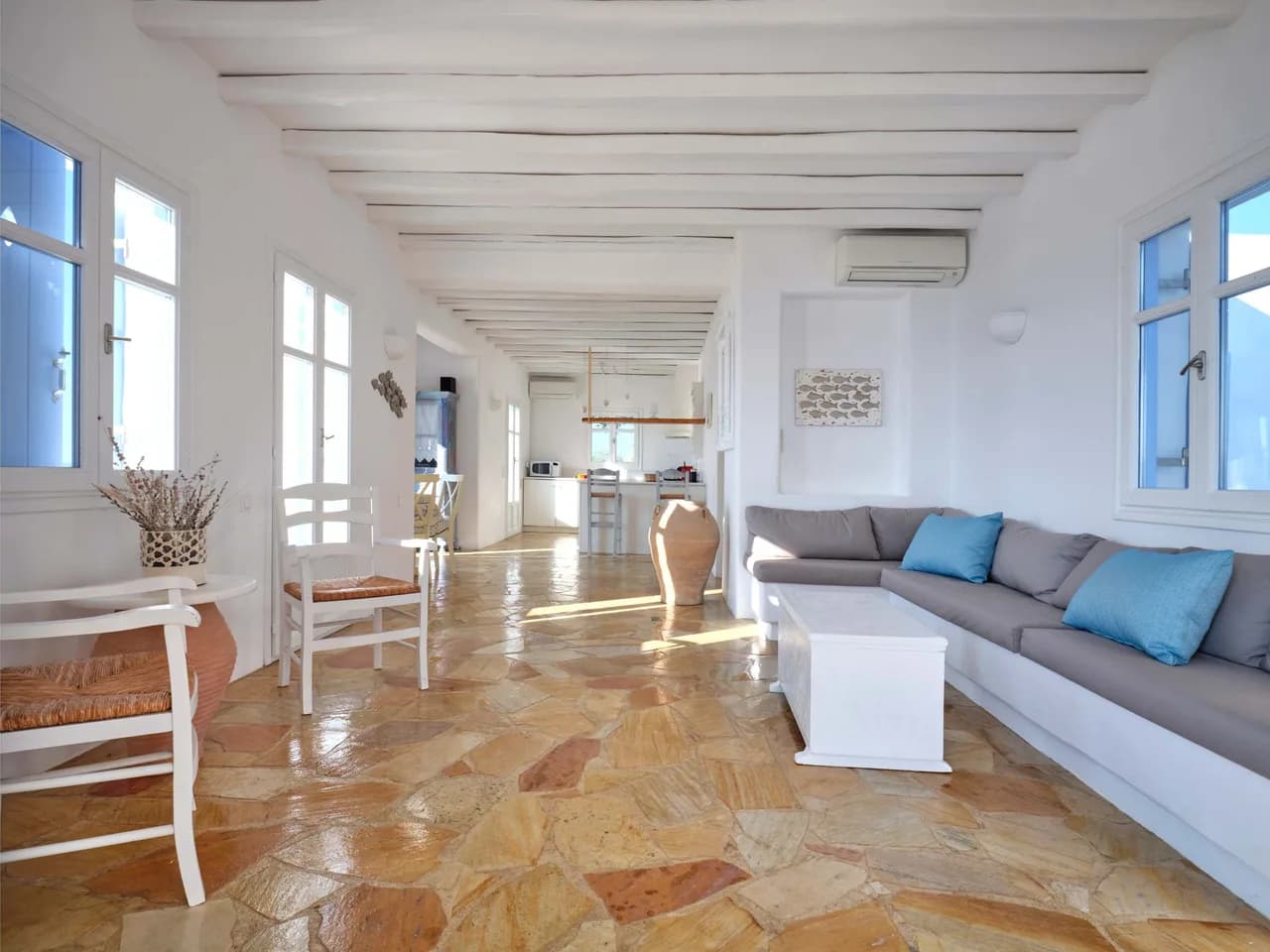Sea view from every window villa in paros photo 2