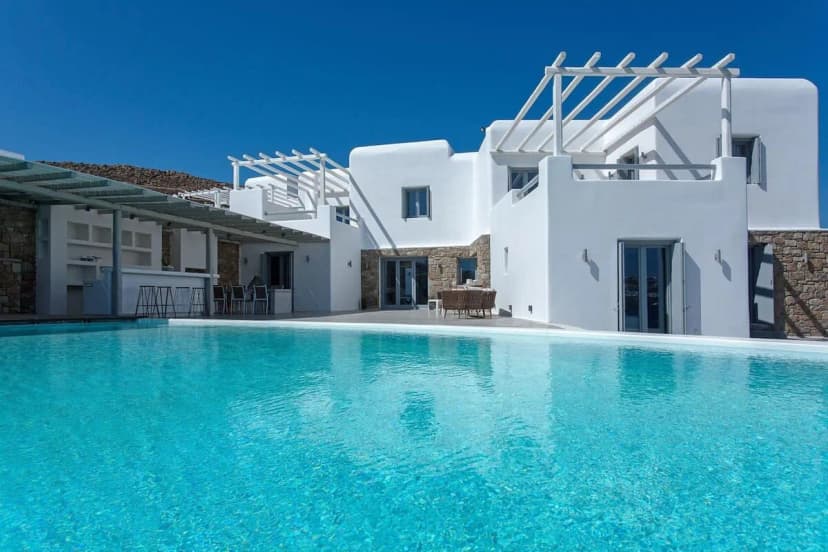 Panoramic Views of Mykonos Villa