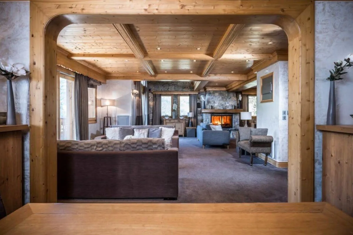Prominent Soft Blue Chalet in the Alps photo 5