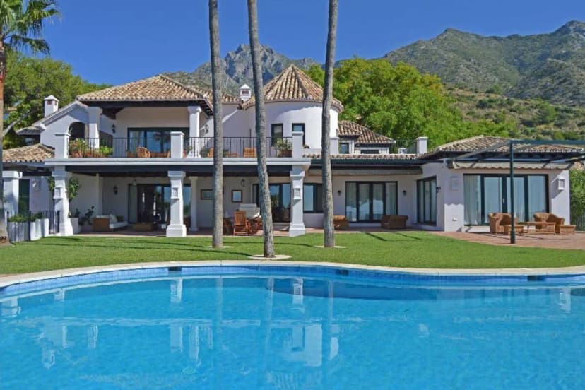 Mountain Side Villa with Mediterranean Coast View