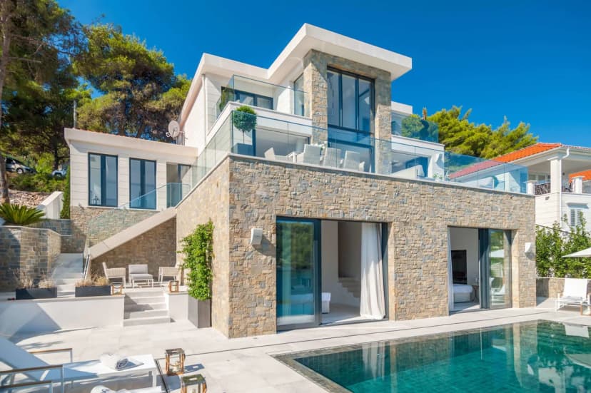 Stylish Villa Modern With Dalmatian Architecture And Wine Cellar