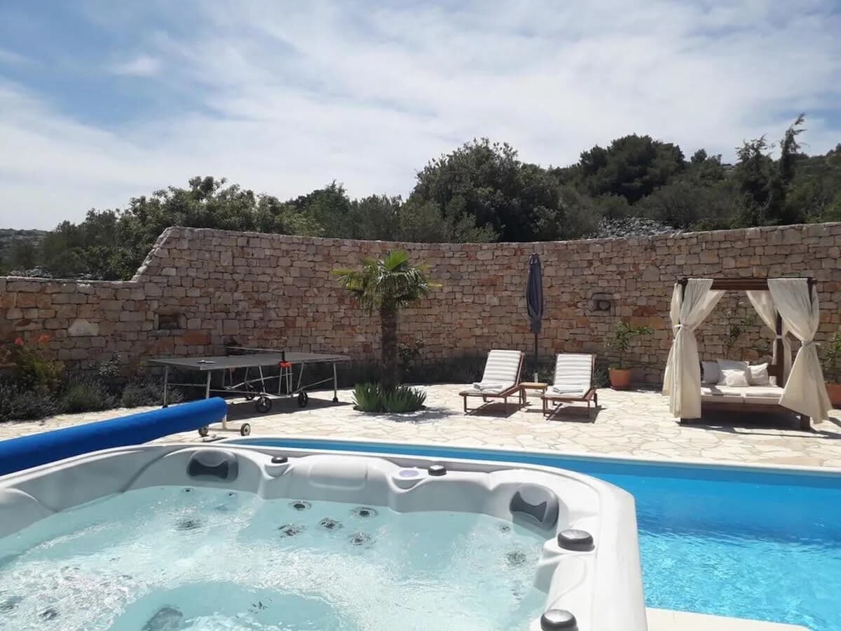 Orange House with Hot Tub in Murter Croatia photo 5