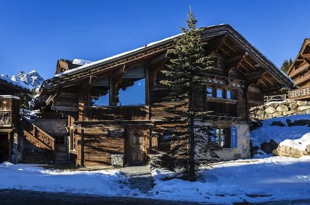 Wooden Chalet in the Alps