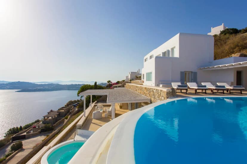 Mykonos Gem Villa with Heated Jacuzzi