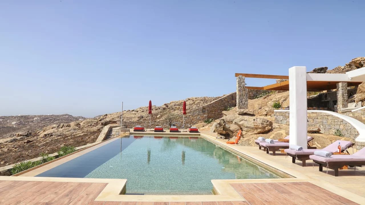 Greek Signature Villa nestled on a hill above Elia Beach photo 2