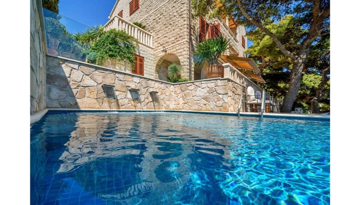 Unbelievable Beachfront Villa With Mediterranean Plants And Pool