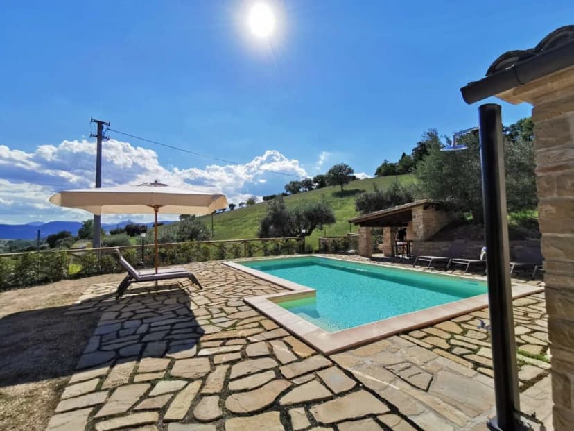 Comfortable Swimming Pool Villa With Sunbathing Area