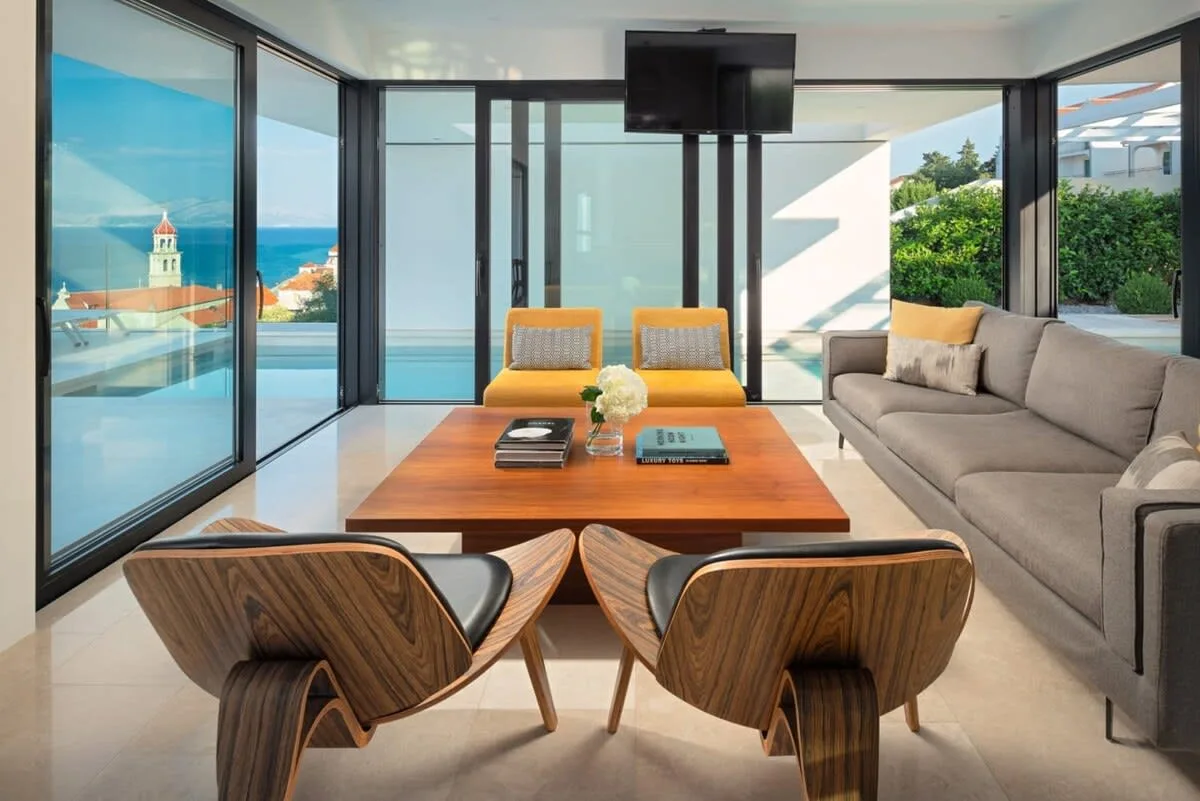 Modern White Villa With Beautiful Sun loungers and BBQ photo 4