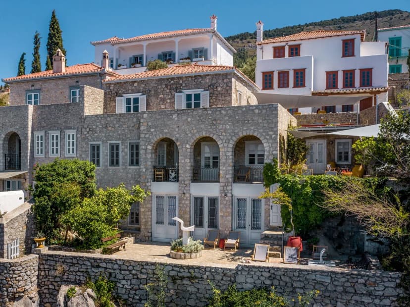 Traditional Stoned House With A Beautiful Large Patio