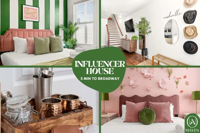 Stunning Influencer House only 5 Mins to Broadway!