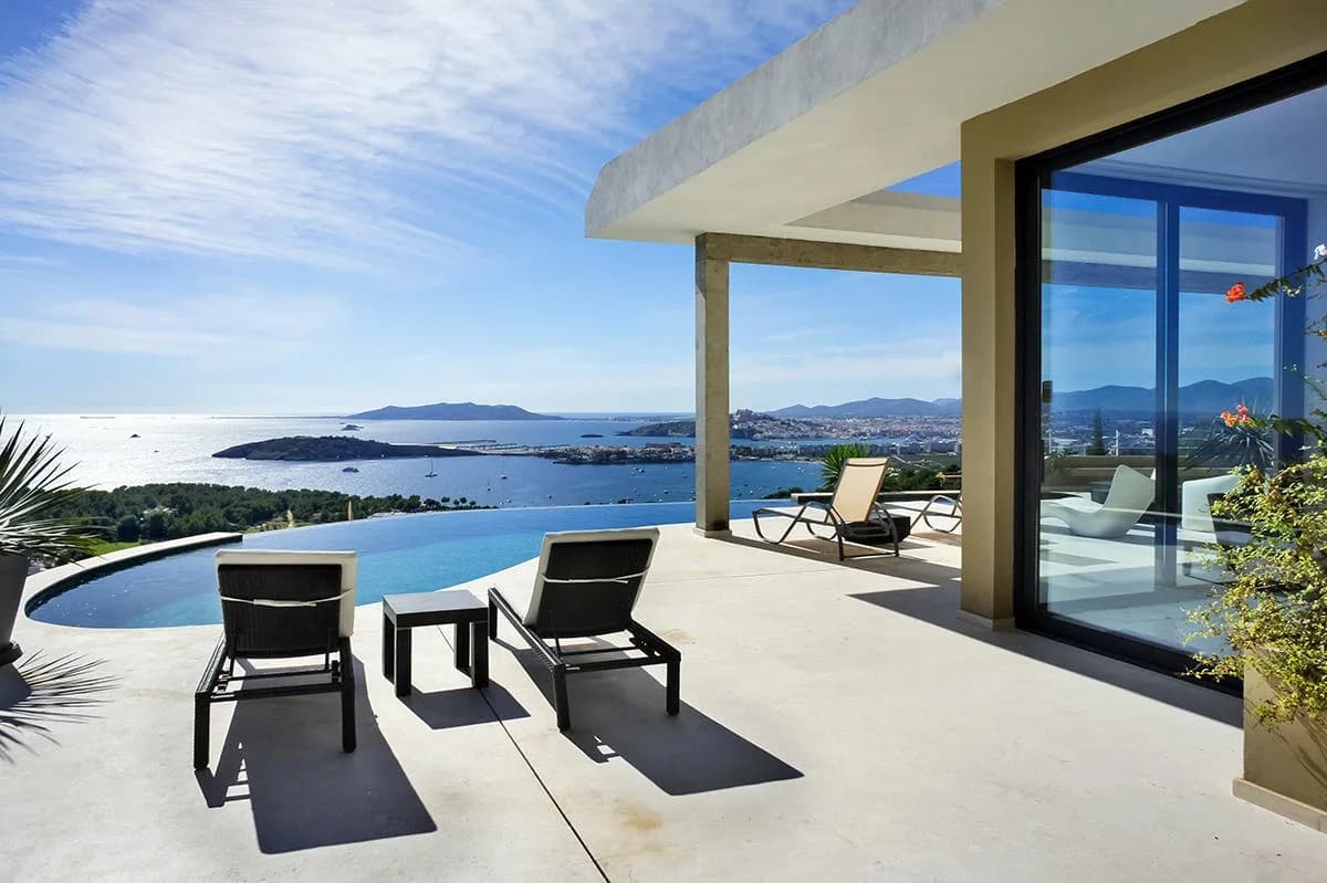 Beautiful Contemporary Villa With Panoramic Views to Ibiza Town