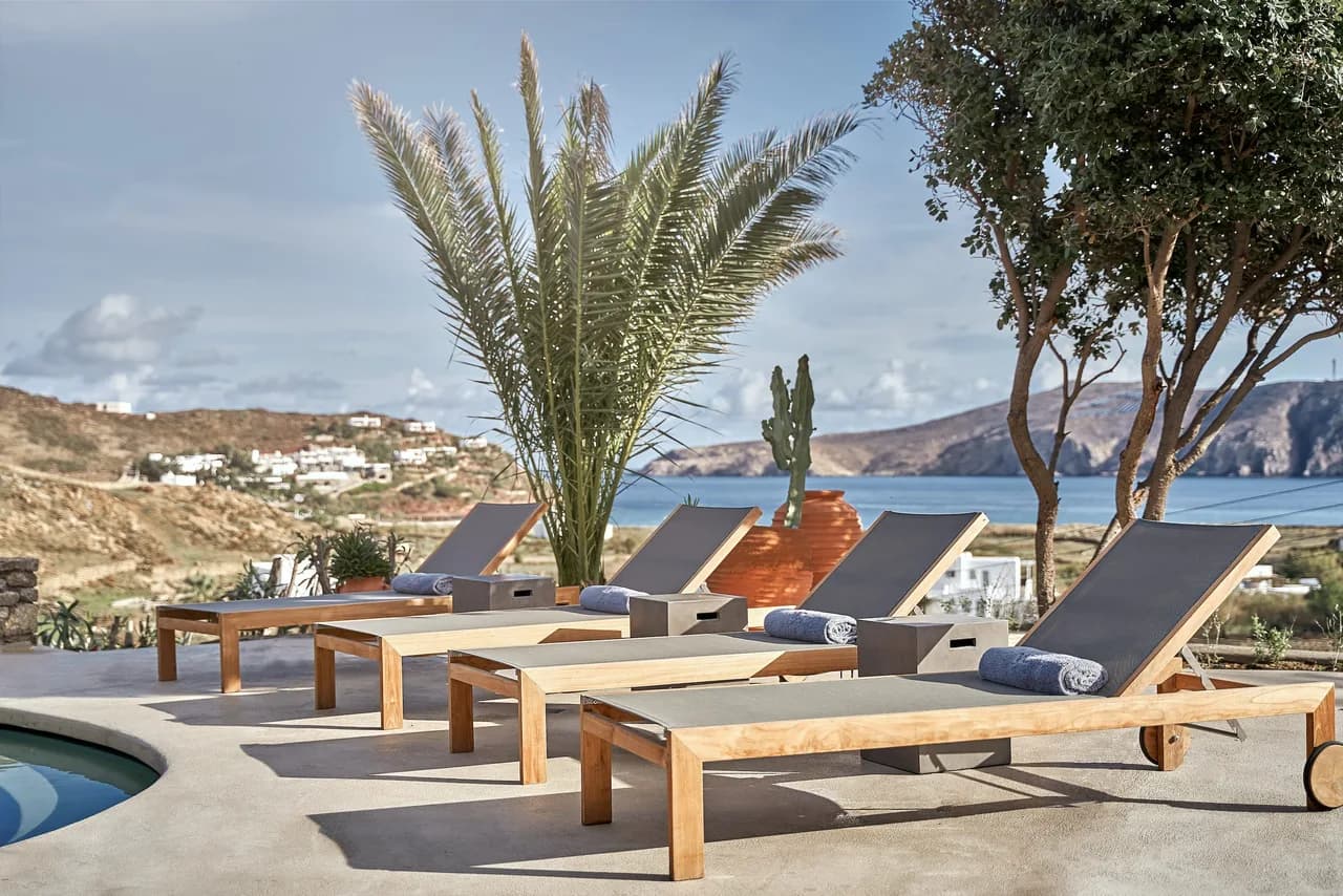 Minimalistic design with unobstructed views of the stunning Panormos Beach
