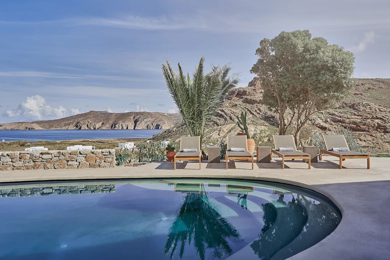 Minimalistic design with unobstructed views of the stunning Panormos Beach photo 5