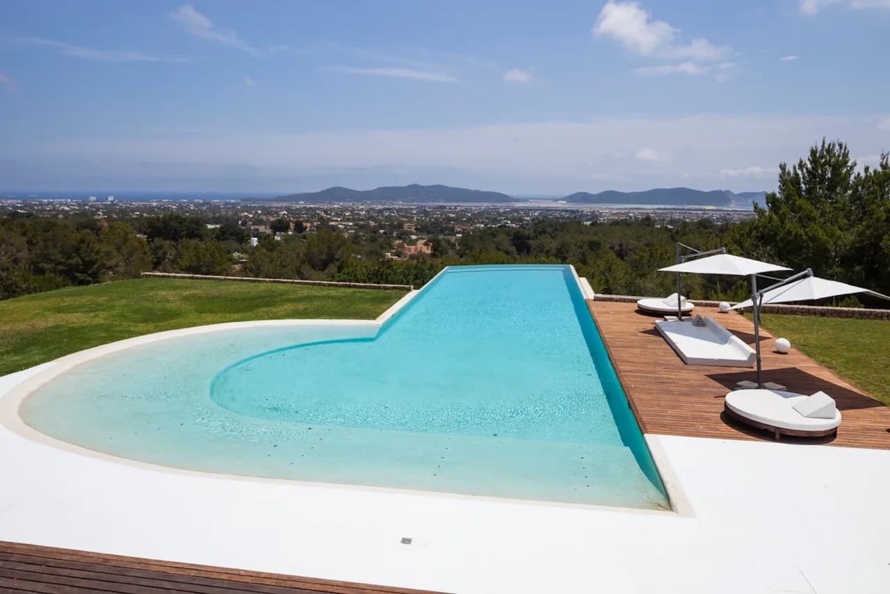 A Gaudi-influenced villa in lush gardens, with sea views to Las Salinas and Formentera photo 2