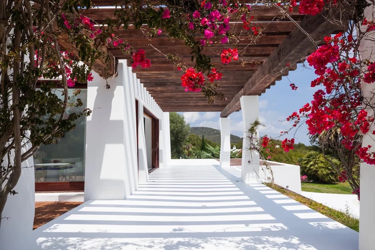 A Gaudi-influenced villa in lush gardens, with sea views to Las Salinas and Formentera photo 3