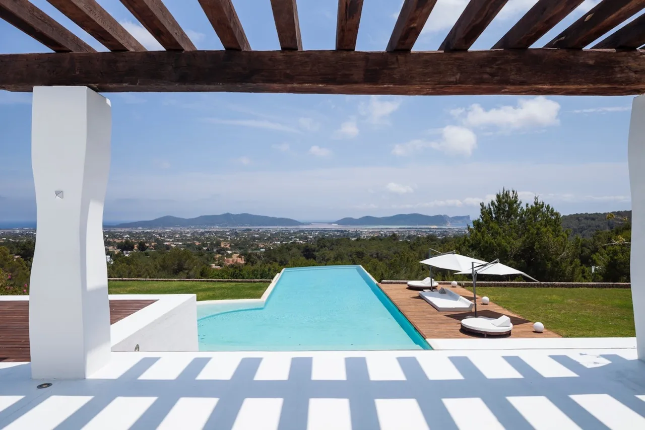 A Gaudi-influenced villa in lush gardens, with sea views to Las Salinas and Formentera photo 5