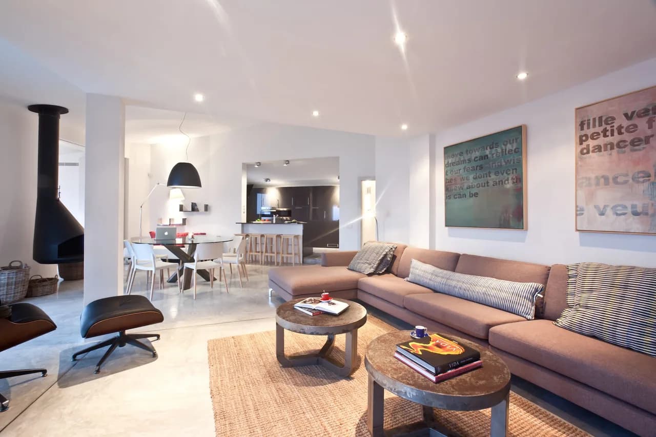Beautiful contemporary villa with gorgeous views across the crystalline clear waters of Es Cubells. photo 4