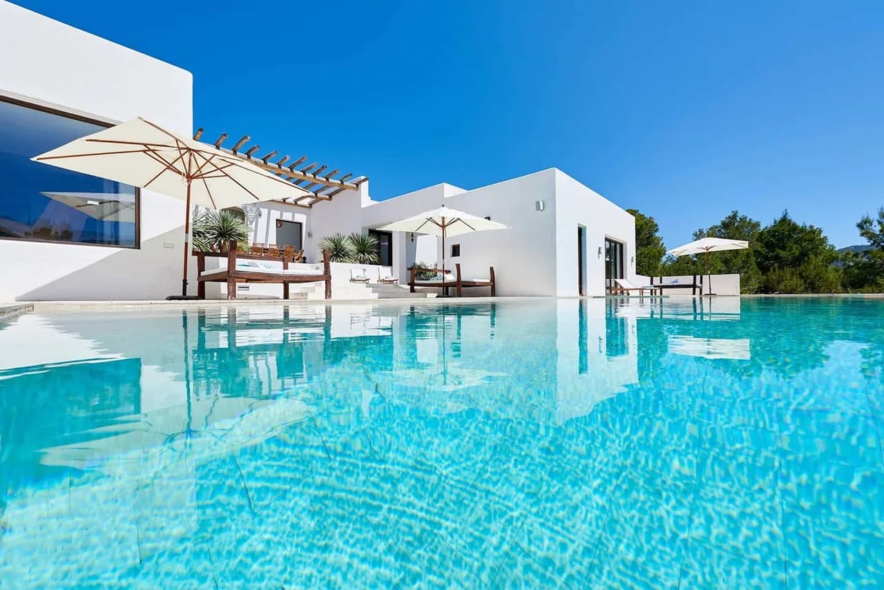 An exclusive luxury property, offering wonderful views onto Sa Talaia, Ibiza's highest mountain