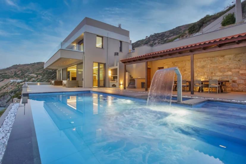 Haven Of Beauty On A Waterfront View Of Crete Island