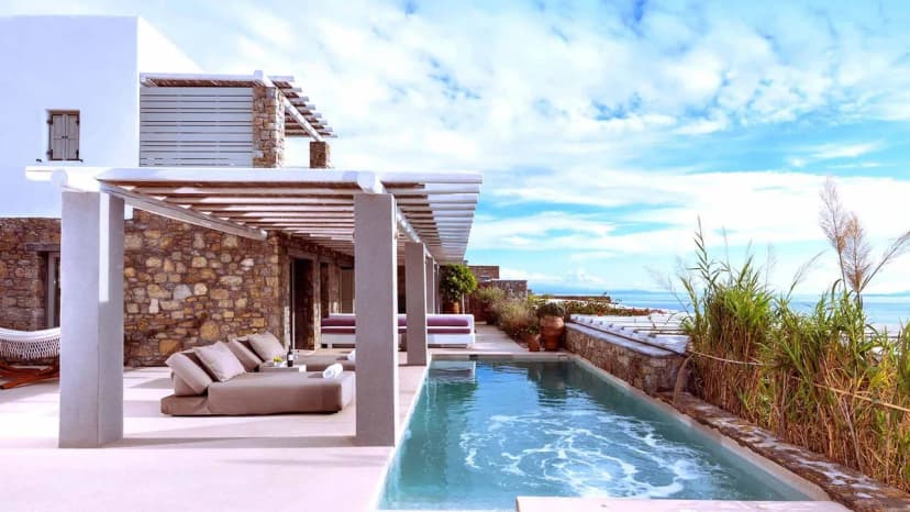 Elegant Villa With Magnificent Sea Views Over The Aegean Archipelago