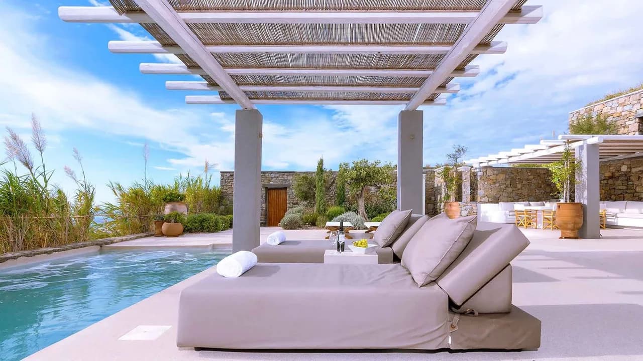 Greek Island Dream Villa With Modern Interior And Panoramic Views