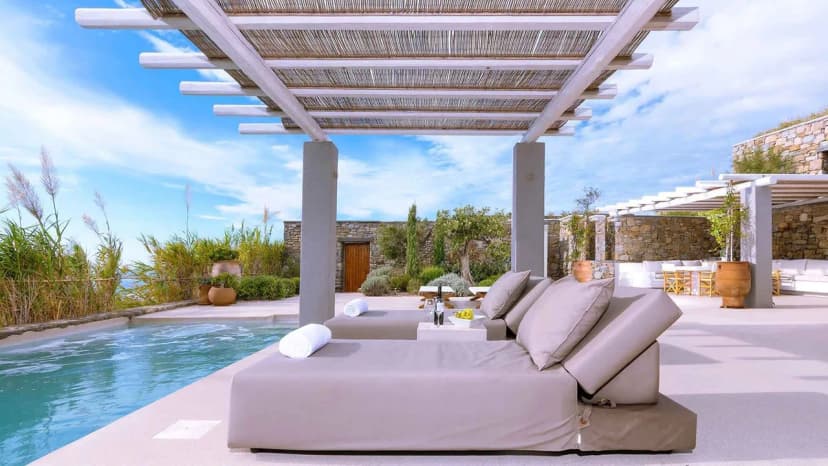 Greek Island Dream Villa With Modern Interior And Panoramic Views