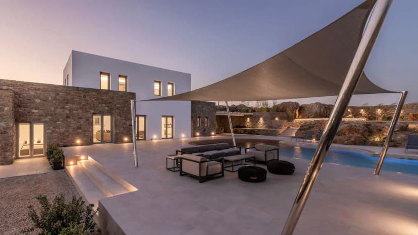 Mykonos  Luxury Hillside Villa With Divine Views