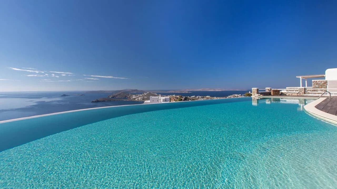 Vibrant Mykonos Villa Overlooking The Aegean Sea photo 3