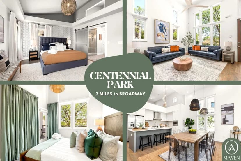 'Central Park' Home｜Vandy-3 blocks｜Broadway-2.5mi
