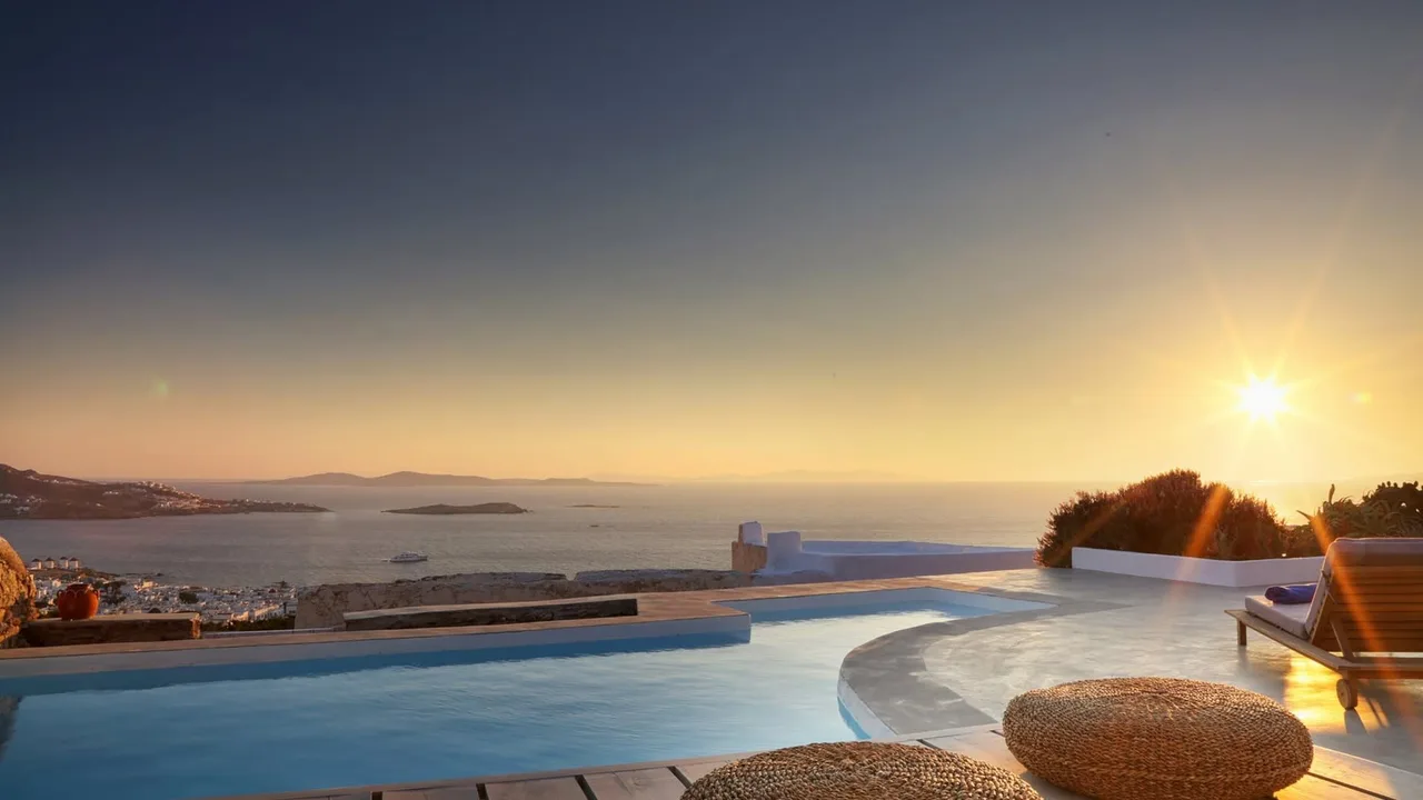 Deluxe Mykonos Villa With Postcard-like Sunset Views